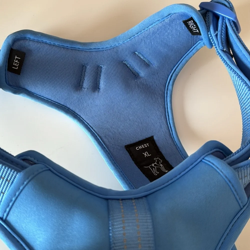 Boots & Barkley Blue Reflective Harness XL
